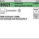 SPAX Schraubensortiment R 8902, L-BOXX YELLOX, Senkkopf Kreuzschlitz Z, Stahl gehärtet, 1 Stück