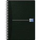 Spiralbuch OXFORD Office Essentials A5, Format A5, Doppelbindung, 90 Blatt liniert, ohne Mikroperforation, weiß, SCRIBZEE®-kompatibel, EU ECO Label, Deckel schwarz, 5 Stück