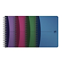 Spiralhefte Oxford Urban Mix, DIN A6, Optik Paper®, kariert, ohne Rand, 90 Blatt, Doppelspiralbindung, verschiedene Farben, assortiert, 10 Stk.