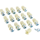 Spreizmutterset für Schäfer Shop Pure Lochwände AST31, 16-teilig, Tragkraft bis 5 kg pro Stück, Metall und Kunststoff