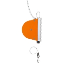 Spring balancer HAHN+KOLB Autostat type 7221, load capacity 4 to 8 kg, rope extension length up to 3000 mm, return, fall &amp; spring fracture protection, special plastic
