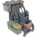 Sprintus CombiX PRO XL cleaning trolley, 6 buckets/67 l total, bag holder, bucket, for indoor use, grey