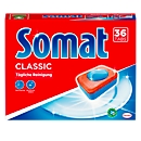 Spülmaschinentabs Somat Classic 1, mit Aktiv-Fettlösekraft, Powerkern & Zitronensäure, phosphatfrei, blau-rot, 36 Tabs in Karton