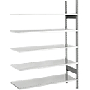 SSI Schaefer archive shelving, add-on bay, 5 shelves, W 995 x D 300 mm, galvanised