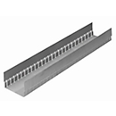 SSI Schäfer longitudinal channel for drawer partitioning, up to 4 pieces can be inserted into a drawer, W 118 x H 66 x L 456 mm, sheet steel, silver