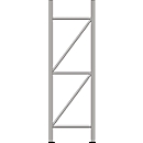Staanderframe, voor stellingsysteem WR 600, H 2500 x D 600 mm