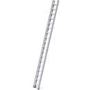 Stabilo aluminium telescopic ladder, 2-part, 2 x 18 rungs, with crosspiece and Trigon crosspiece