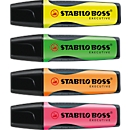 STABILO® BOSS Executive, 4er Set, farbsortiert