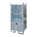 Stacking pallet for Bauer kegs, collection volume 210 l, galvanized