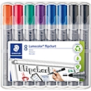 STAEDTLER Flipchartmarker Lumocolor 356, farbsortiert, 8er-Set
