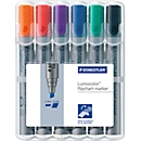 STAEDTLER Flipchartmarker Lumocolor 356BWP6, 6er Set