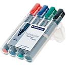 STAEDTLER Lumocolor 356 Flipchart Markers, assorted colors, set of 4