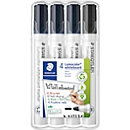 STAEDTLER Whiteboardmarker Set Lumocolor® 351, 4er Set, schwarz