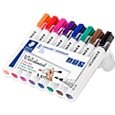 STAEDTLER Whiteboardmarker Set Lumocolor® 351, 8er Set, farbsortiert