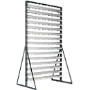 Ständerregal, 2-seitig bestückbar, 30 Reihen, ohne Sichtlagerkästen, B 1145 x T 800 x H 1950 mm, Stahl, anthrazitgrau RAL 7016