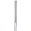 Stainless steel bollard, with hemisphere, device for half profile cylinder