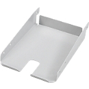 Stalen tray Treston ASSA5, voor inpaktafel met doosprofiel, DIN A5, uitsparing voor tapedispenser of handscanner, lichtgrijs