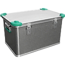 Standaard box, licht metaal, met stapelhoeken, 60 l