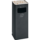 Standing ashtray, antique silver texture