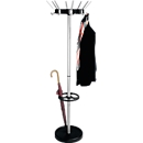 Standing coat rack, 8 hat hooks/16 coat hooks