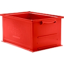 Stapelkasten Serie 14/6-230, aus Polypropylen, mit Griffmulde, Inhalt 26 L, rot