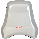 Starmix T-C1 M avec sèche-mains, fonctionnement sur secteur, interrupteur à infrarouge, 1550 W, 38 l/s, 345 km/h, acier peint par poudrage, blanc