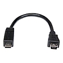 StarTech.com 15 cm Micro USB auf Mini USB-Adapterkabel – Stecker/Buchse - USB-Adapter - Mini-USB, Typ B (W)