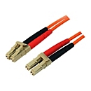 StarTech.com 1m Fiber Optic Cable - Multimode Duplex 50/125 - LSZH - LC/LC - OM2 - LC to LC Fiber Patch Cable (50FIBLCLC1)
