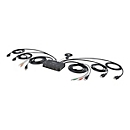 StarTech.com 2-Port Dual-Monitor HDMI Cable KVM Switch, 4K 60Hz, Compact KVM with 5ft/1.5m USB-A/HDMI/Audio Integrated Cables, Bus Powered - Remote Push Button/Hotkey Switching (C2-DH46-UA2-CBL-KVM) - KVM-/Audio-/USB-Switch - kompakt - 2 x KVM/Aud...