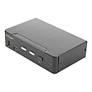StarTech.com 2 Port HDMI KVM-Switch - Einzelmonitor 4K 60Hz Ultra HD HDR - HDMI 2.0 KVM Umschalter mit 2 Port USB-3.0-Hub (5 Gbit/s) und 4x USB 2.0-HID, Audio - Hotkey - TAA (SV231HU34K6) - KVM-/Audio-Switch - 2 Anschlüsse - an Rack montierbar - T...