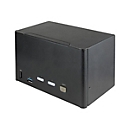 StarTech.com 2 Port Quad Monitor DisplayPort KVM Switch - 4K 60 Hz UHDR - DP 1.2 KVM Switch mit USB 3.0 Hub mit 2x USB 3.0(5 Gbit/s) und 4x USB 2.0 HID Anschlüssen, Audio - Hotkey - TAA (SV231QDPU34K) - KVM-/Audio-Switch