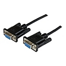 StarTech.com 2m DB9 RS232 Seriell Nullmodemkabel - Bu/Bu - 9-pin seriell Null-Modem Anschlusskabel - Schwarz - Nullmodemkabel - DB-9 (W)