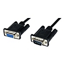 StarTech.com 2m Seriell DB9 RS-232 Nullmodemkabel - Schwarz - Stecker/Buchse - 9 Pin Null Modem Kabel - Nullmodemkabel - DB-9 (W)