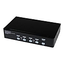 StarTech.com 4 Port Dual Link DVI USB KVM Switch mit Audio - Hochauflösender DVI KVM Desktop Umschalter - KVM-/Audio-/USB-Switch - 4 Anschlüsse