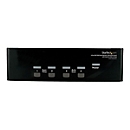 StarTech.com 4 Port DVI KVM USB Switch - 4-fach DVI Umschalter mit USB Hub - KVM-/Audio-/USB-Switch - 4 Anschlüsse
