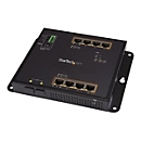 StarTech.com 8 Port PoE+ Gigabit Ethernet Switch plus 2 SFP Ports - Industrieller Managed Gigabit Switch - Wandmontage mit Front Zugriff - Switch - managed - 8 x 10/100/1000 (PoE+)