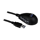 StarTech.com Câble d'extension SuperSpeed USB 3.0 de 1,5m - Rallonge USB A vers A sur socle - M/F - Noir - 1,5 m - USB A - USB A - USB 3.2 Gen 1 (3.1 Gen 1) - 5 Gbit/s - Noir