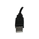 StarTech.com Câble d'extension USB 2.0 de 15cm - Rallonge USB A vers A - M/F - 0,152 m - USB A - USB A - USB 2.0 - Mâle/Femelle - Noir