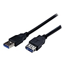 StarTech.com Câble d'extension USB 3.0 SuperSpeed de 2m - Rallonge USB A vers A - M/F - Noir - 2 m - USB A - USB A - USB 3.2 Gen 1 (3.1 Gen 1) - 5 Gbit/s - Noir
