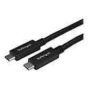 StarTech.com Câble USB-C de 1m - USB 10Gbps - 60W (3A) Power Delivery - 8K 60Hz/4K 144Hz DP Alt Mode - Certifié USB-IF - Compatible Thunderbolt - 1 m - USB C - USB C - USB 3.2 Gen 2 (3.1 Gen 2) - Mâle/Mâle - Noir