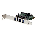 StarTech.com Carte contrôleur PCI Express à 4 ports USB 3.0 SuperSpeed - Adaptateur PCIe avec UASP et alimentation SATA - PCIe - USB 3.2 Gen 1 (3.1 Gen 1) - PCIe 2.0 - CE - FCC - NEC uPD720201 - 5 Gbit/s