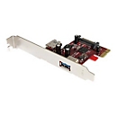 StarTech.com Carte Contrôleur PCI Express vers 2 Ports USB 3.0 avec Support UASP - Carte PCIe - 1 Interne 1 Externe - PCIe - USB 3.2 Gen 1 (3.1 Gen 1) - Rouge - CE - FCC - 0 - 50 °C - -20 - 60 °C