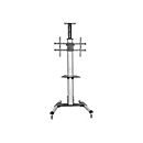 StarTech.com Chariot TV pour écran de 32 po à 75 po - Réglage de la hauteur sans effort (STNDMTV70) - chariot - pour écran plat - noir, argent