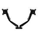 StarTech.com Dual Monitor Halterung mit eingebautem 2 Port USB und Audio Passthrough - Befestigungskit - einstellbarer Arm - für LCD-Display - Schwarz