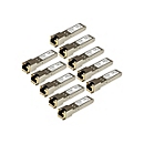 StarTech.com Gigabit RJ45 Kupfer SFP Transceiver Modul - HP J8177C kompatibel 1000Base-T - Mini GBIC - 10er pack - SFP (Mini-GBIC)-Transceiver-Modul (gleichwertig mit: HP J8177C) - 1GbE
