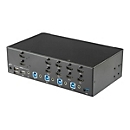 StarTech.com KVM Switch HDMI 4 Port - 4K 30 Hz - KVM Extender für HDMI - KVM HDMI Umschalter - KVM-/Audio-/USB-Switch - 4 Anschlüsse - an Rack montierbar