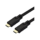 StarTech.com Startech 15m(50ft) HDMI 2.0 Cable, 4K 60Hz Active HDMI Cable, CL2 Rated for In Wall Installation, Long Durable High Speed Ultra-HD HDMI Cable, HDR 10, 18Gbps, Male to Male Cord, Black - Al-Mylar EMI Shielding (HD2MM15MA)