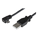 StarTech.com StarTech Micro USB Lade/Sync-Kabel - St/St - Micro USB rechtsgewinkelt - 1m - USB auf Micro USB Ladekabel - USB-Kabel - Micro-USB Typ B (M)