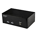 StarTech.com Switch KVM DisplayPort double affichage à 2 ports - 4K 60 Hz (SV231DPDDUA2) - commutateur écran-clavier-souris/audio/USB - 2 ports