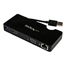StarTech.com USB 3.0 Universal Laptop Mini Dockingstation mit HDMI oder VGA, Gigabit Ethernet, USB 3.0 - Dockingstation - USB - HDMI - GigE
